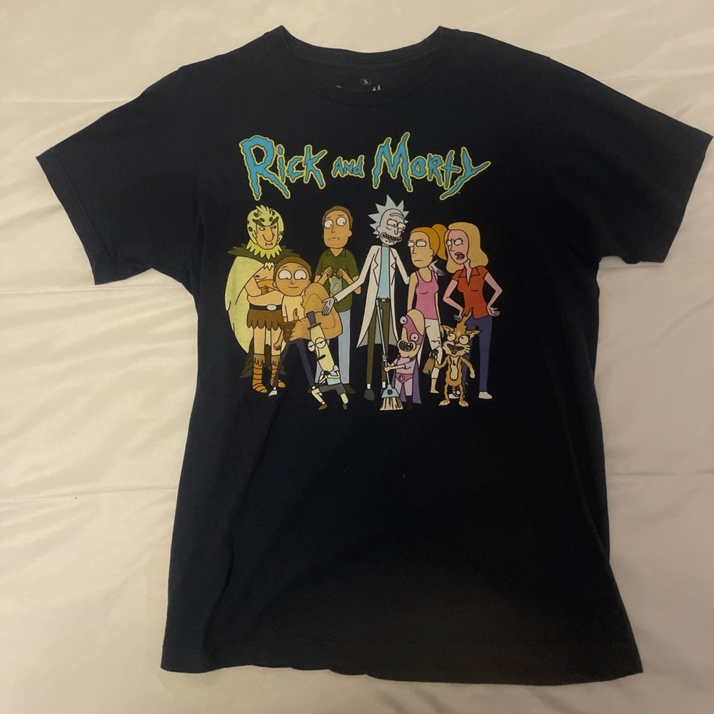 Navy Rick and Morty tee